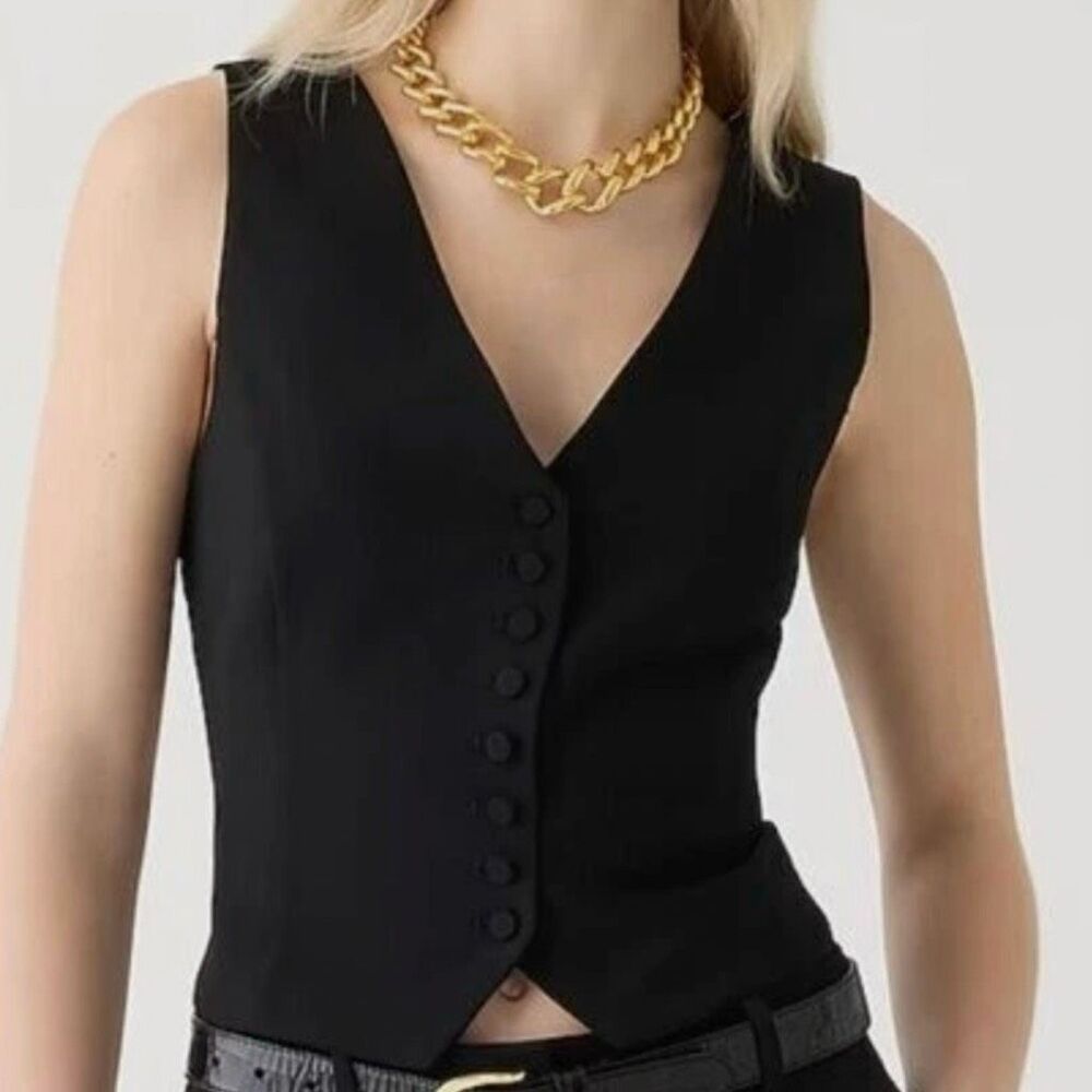 J. Crew Slim-fit tuxedo vest in city crepe 14